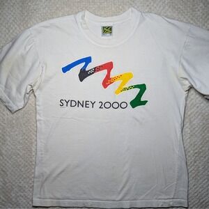 Vintage Sydney 2000 Olympics TShirt XL Graphic T Made in Australia Olympic Rings